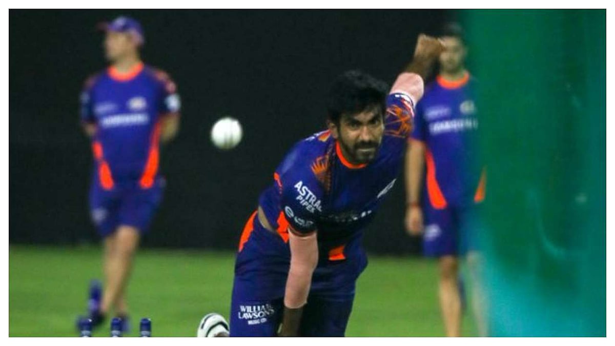 துபாய் வெப்பத்தில் மும்பை இந்தியன்ஸ் பயிற்சி; வியர்வையால் சோர்வடையும் வீரர்கள் | வீடியோ