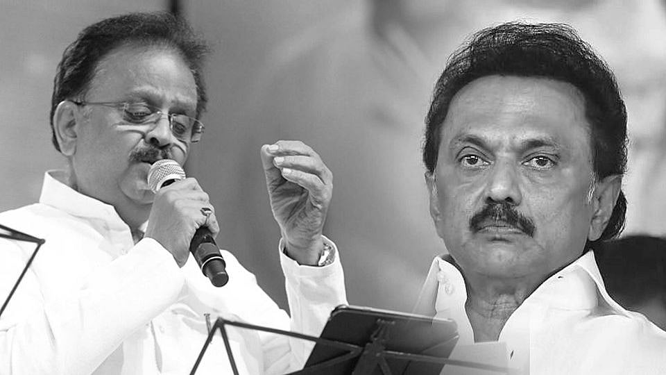 “காலம் பிரித்தாலும் அவரது தேன் குரல் காற்றில் தவழும்” - பாடகர் எஸ்.பி.பி மறைவுக்கு மு.க.ஸ்டாலின் இரங்கல்!