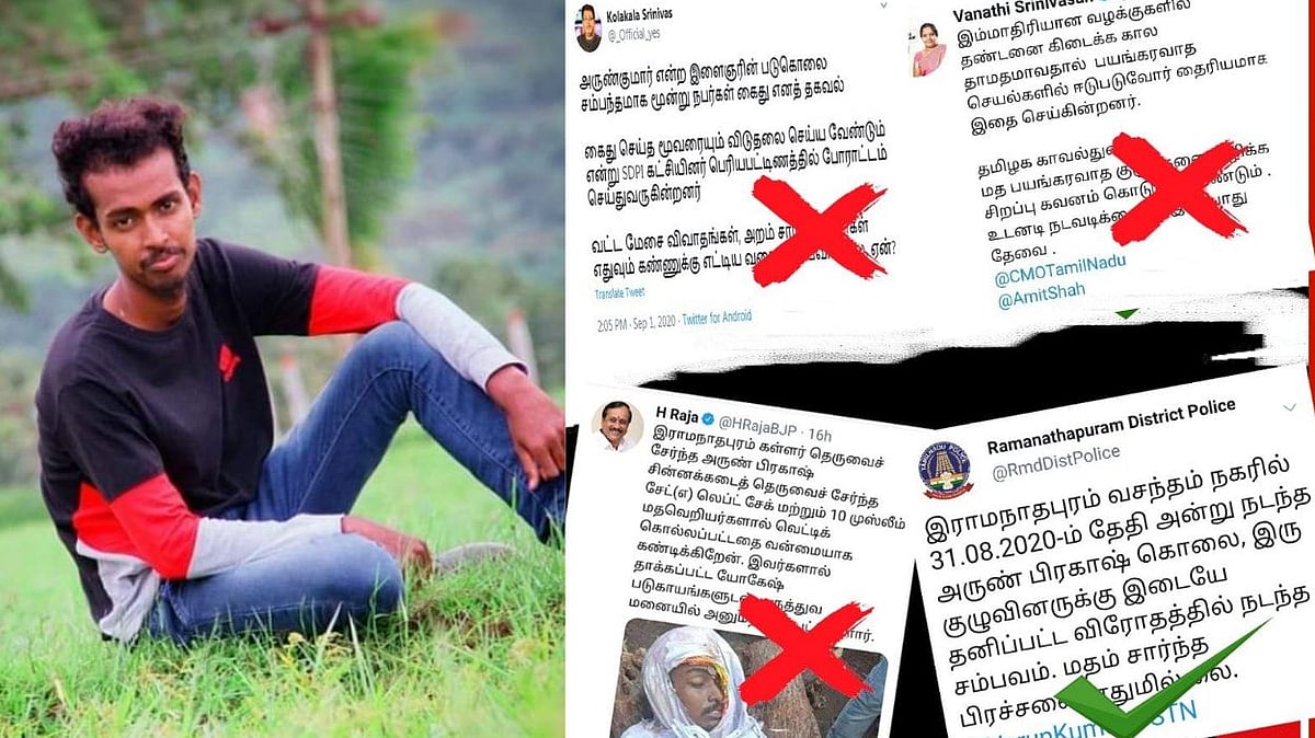 “ராமநாதபுரம் இளைஞர் கொலை வழக்கு : மதச் சாயம் பூசி கலவரத்தை தூண்டும் பா.ஜ.க” : அம்பலப்படுத்திய காவல்துறை!