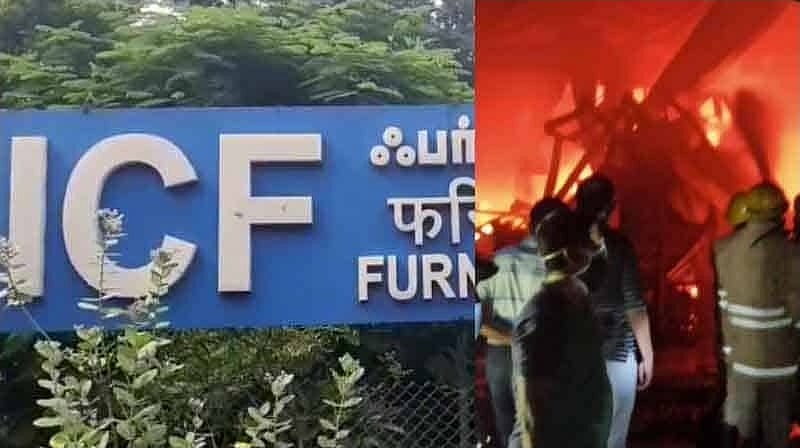 நேற்று ICF தொழிற்சாலையில் தீ  விபத்து.. இன்று பாதுகாப்பு பணியில் இருந்த RPF வீரர் தற்கொலை : நடந்தது என்ன?
