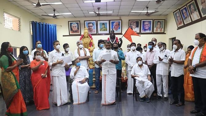 “ரவுடிகளை கட்சியில் சேர்த்து தமிழகத்தை கலவர பூமியாக மாற்ற பா.ஜ.க திட்டம்” : மக்கள் ஒற்றுமை மேடை கண்டனம்!