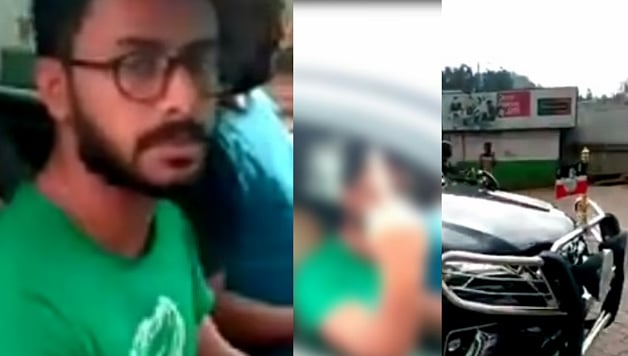 நண்பர்களை வரவேற்க ‘அந்த’ சைகைதான் காட்டுவீங்களோ?-ஆபாச சைகை காட்டி போலிஸிடம் மாட்டிய அதிமுக பிரமுகர் மகன்!