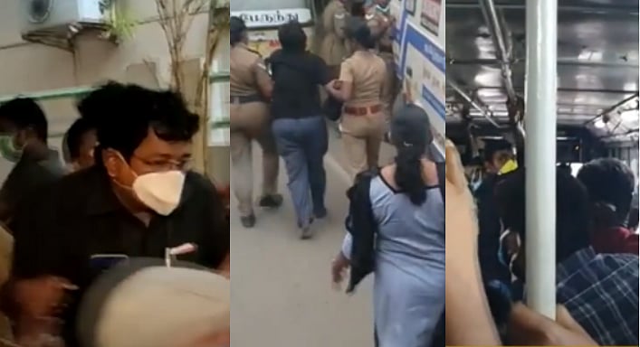 நீட் ரத்து கேட்டு போராடிய மக்கள் பாதை இயக்கத்தினர்... குண்டுக்கட்டாக கைது செய்த எடப்பாடியின் காவல்துறை!