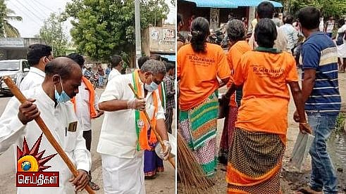 “மக்கள் விரட்டுறதுக்குள்ள போட்டோ எடுங்க” : தூய்மைப்பணி செய்ய வந்த பா.ஜ.கவினரை ஓடவிட்ட கிராம மக்கள்!