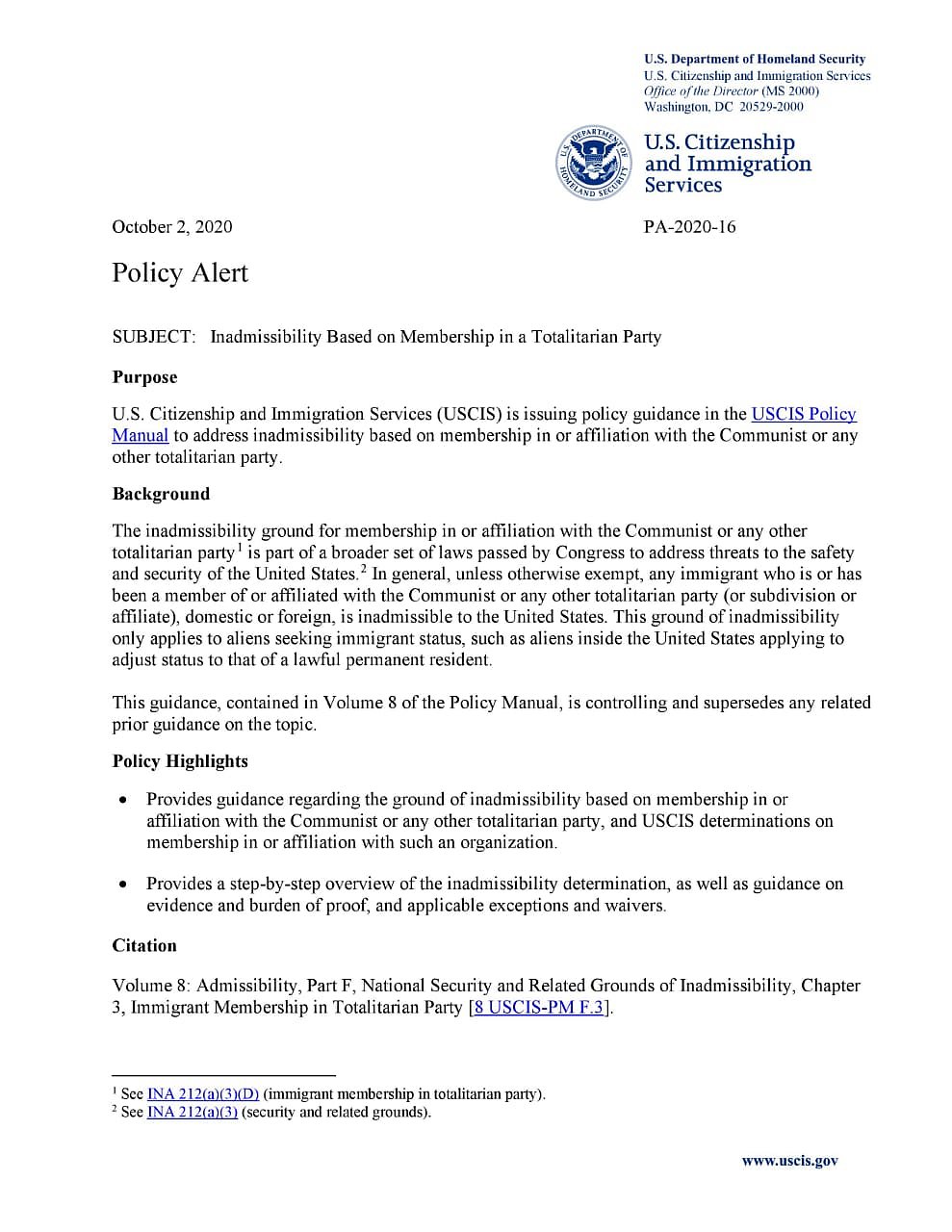 கம்யூனிஸ்ட் கட்சி உறுப்பினர்கள் அமெரிக்காவில் குடியேற தடை: தோல்வி பயத்தால் அராஜக போக்கை கையாளும் டிரம்ப்!