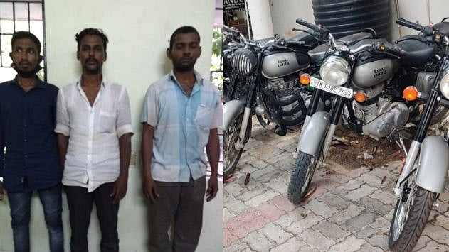 புல்லட் பைக்குகளை குறிவைத்து லாவகமாக திருடும் கில்லாடி கும்பல்.. வாட்ஸ் அப் குரூப் மூலம் விற்றது அம்பலம்!