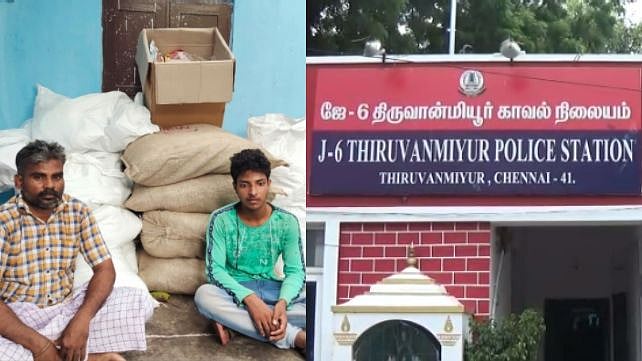 மளிகைக்கடை போர்வையில் குட்கா குடோன் : கேளம்பாக்கத்தில் மூட்டை மூட்டையாக சிக்கிய குட்கா - 2 பேர் கைது!