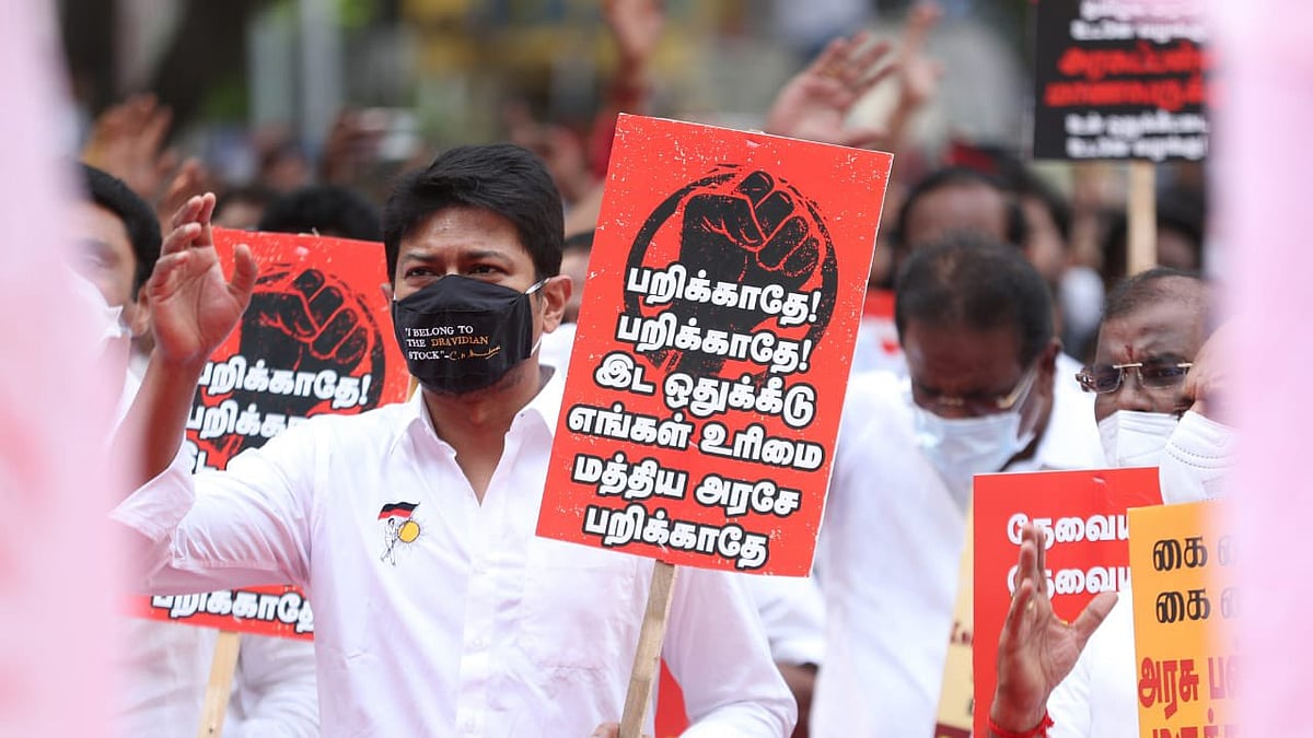 “இடஒதுக்கீட்டை அழிக்கத்துடிக்கும் பா.ஜ.க-அ.தி.மு.க-வை மாணவர்கள் மன்னிக்க மாட்டார்கள்” : உதயநிதி ஸ்டாலின்