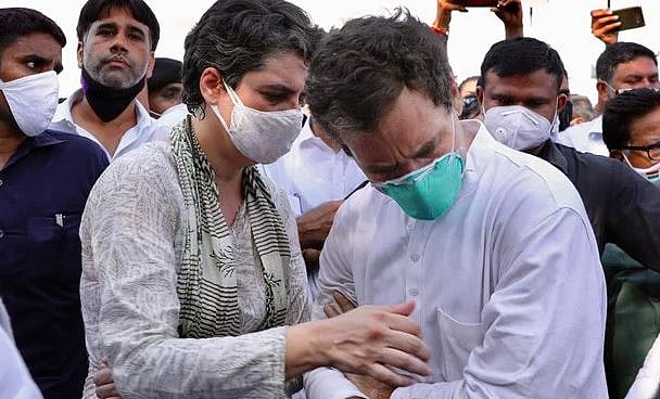 உ.பி கொடூர சம்பவத்தில் பாதிக்கப்பட்டவர்களை சந்திக்கச் சென்ற ராகுல் மீது போலிஸ் அத்துமீறல் - கொந்தளிப்பு!