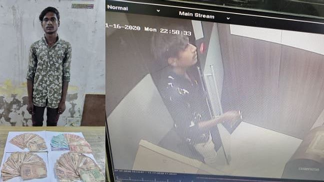 சென்னையில் மது போதைக்கு காசில்லாததால் ATM-ஐ உடைக்க முயற்சி.. சிசிடிவி காட்சியால் பிடிபட்ட வாலிபர்..!