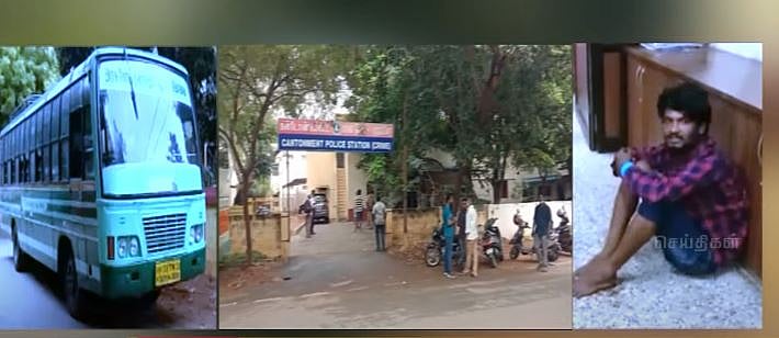 போதையில் அரசு பேருந்தை கடத்திய நபர்.. 2 கி.மீ துரத்திச் சென்ற ஓட்டுநர்.. திருச்சியில் பரபரப்பு!