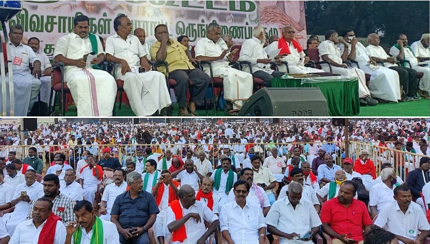 “விவசாயிகளை வஞ்சித்து தனக்குத் தானே மண்ணை அள்ளிப் போட்டுக்கொள்ளகிறது எடப்பாடி அரசு” : சண்முகம் சாடல்!