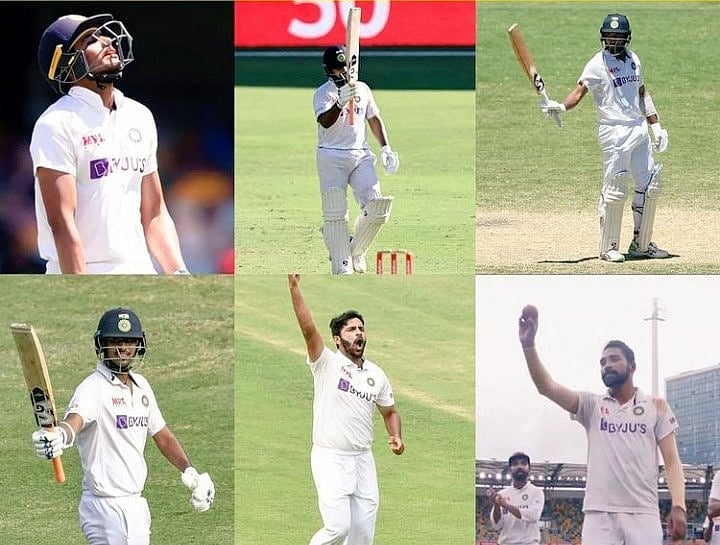 #BorderGavaskarTrophy: கோப்பையை நடராஜனிடம் கொடுத்து கவுரவித்த கேப்டன் ரஹானே! #GabbaTest (Album)