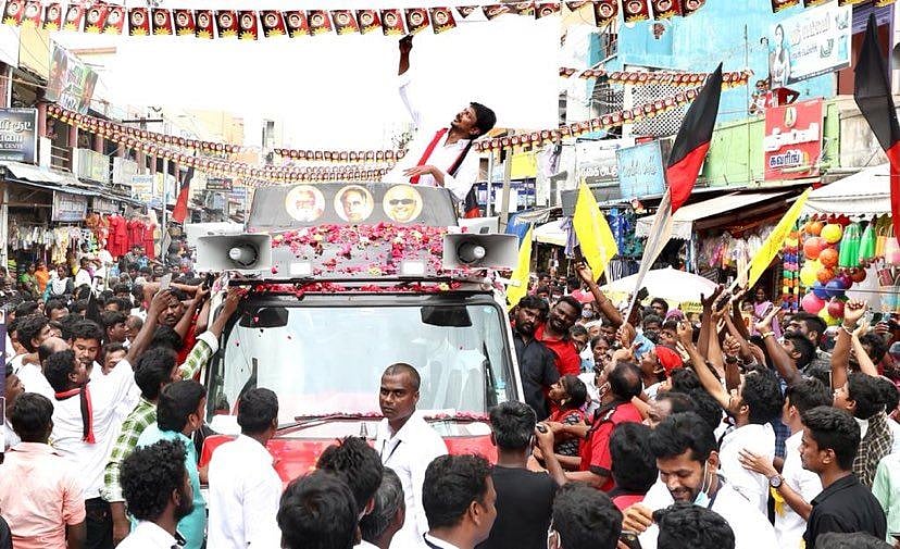 “மக்கள் விரோத அடிமைகளை வீட்டுக்கு அனுப்புவோம்”- மக்கள் வெள்ளத்தில் உதயநிதி ஸ்டாலின்! (Album)