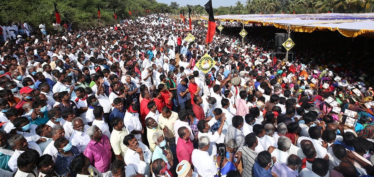 “தனது எஸ்டேட்டை காப்பாற்றிக்கொள்ள, குடிநீர் திட்டத்தை தடுக்கும் கே.பி.முனுசாமி” - மு.க.ஸ்டாலின் பேச்சு!