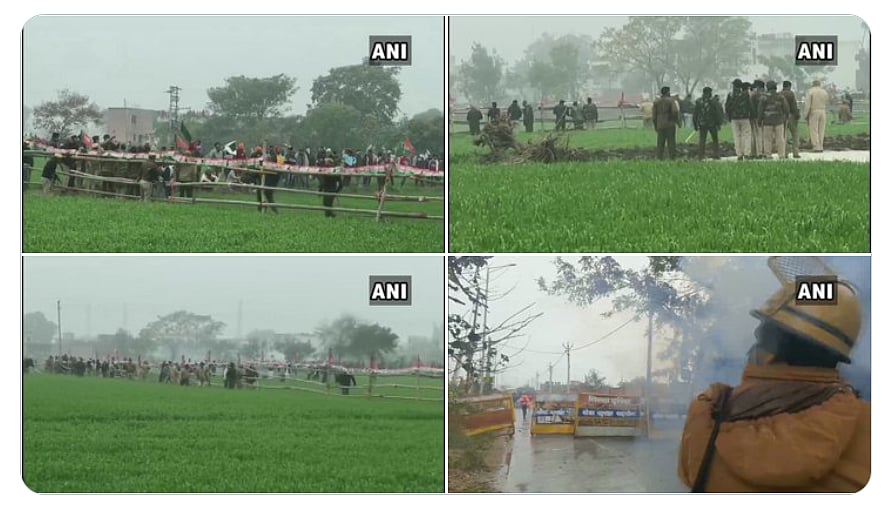 வேளாண் சட்ட விளக்க கூட்டத்துக்கு வந்த விவசாயிகள் மீது தடியடி.. கண்ணீர் புகை குண்டு வீசி போலிஸ் அராஜகம்!