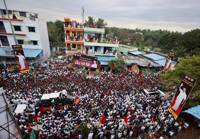 “மக்கள் விரோத அடிமைகளை வீட்டுக்கு அனுப்புவோம்”- மக்கள் வெள்ளத்தில் உதயநிதி ஸ்டாலின்! (Album)