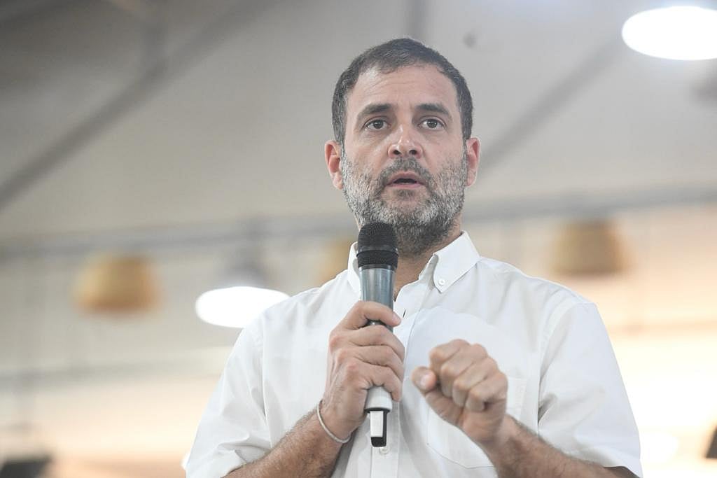 “நமது விவசாயிகளின் தீவிர போராட்டம் மோடியை வெளியே வரவிடாது செய்துள்ளது” - திருப்பூரில் ராகுல்காந்தி பேச்சு