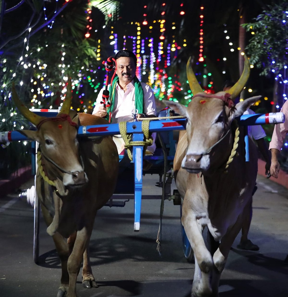 குடும்பத்துடன் மாட்டுப் பொங்கல் திருநாளைக் கொண்டாடினார் தி.மு.க தலைவர் மு.க.ஸ்டாலின் | Photos