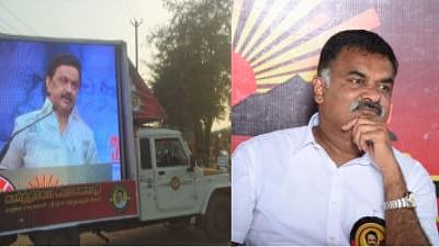 “விழிப்புணர்வு வாகனத்துக்கு அனுமதி மறுப்பு : அச்சத்தில் அ.தி.மு.க அரசு” - கார்த்திகேய சிவசேனாபதி சாடல்!