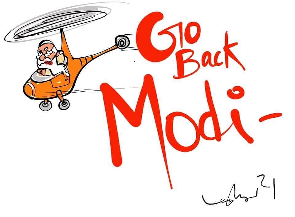 மோடிக்கு சிறப்பான செய்கையைத் தொடங்கிய தமிழர்கள் : Twitter ட்ரெண்டிங்கில் #GoBackModi