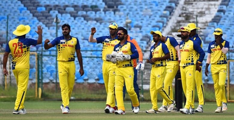 அசத்தலாக ஆடிய ஜெகதீசன் - ஷாரூக் - அபராஜித் : விஜய் ஹசாரே தொடரில் தமிழ்நாடு அணி வெற்றி!