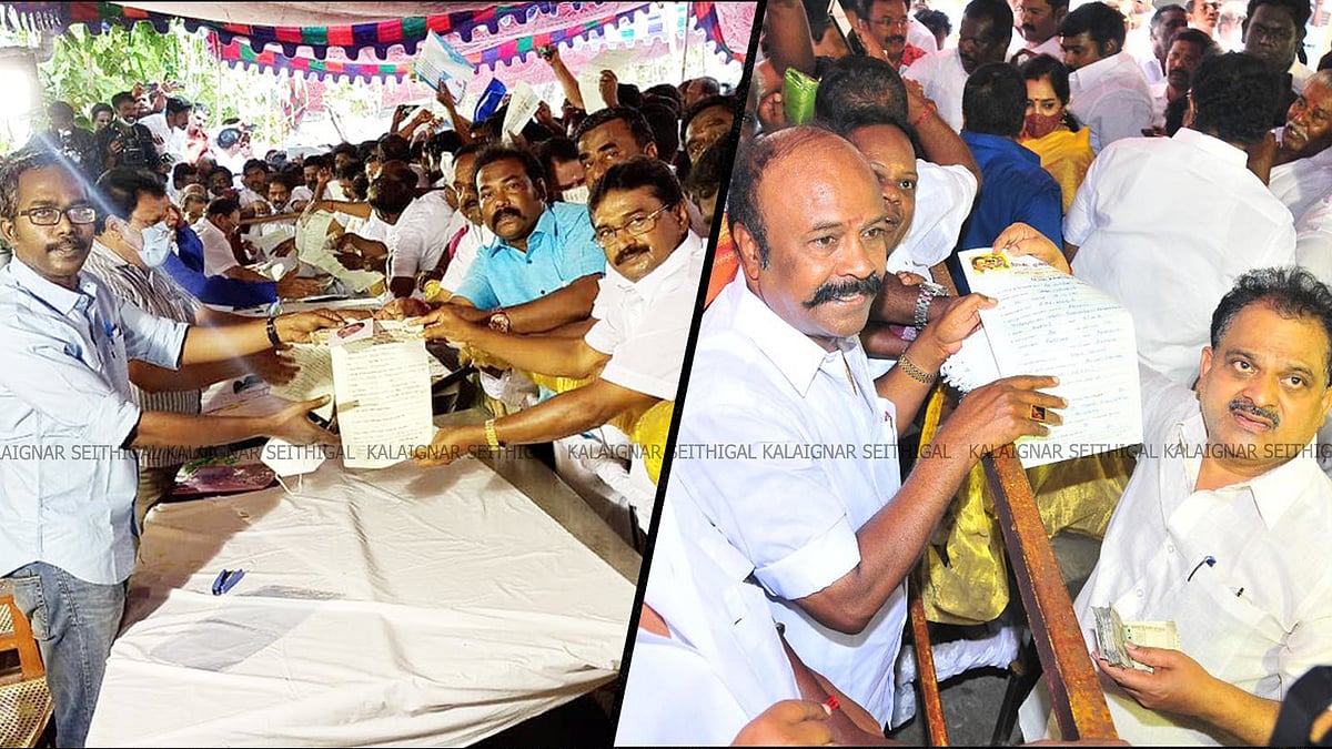 தேர்தல்2021: விருப்ப மனு தாக்கல் செய்ய திமுக நிர்வாகிகள் தீவிரம்.. தொண்டர்களால் நிரம்பிய அண்ணா அறிவாலயம்!