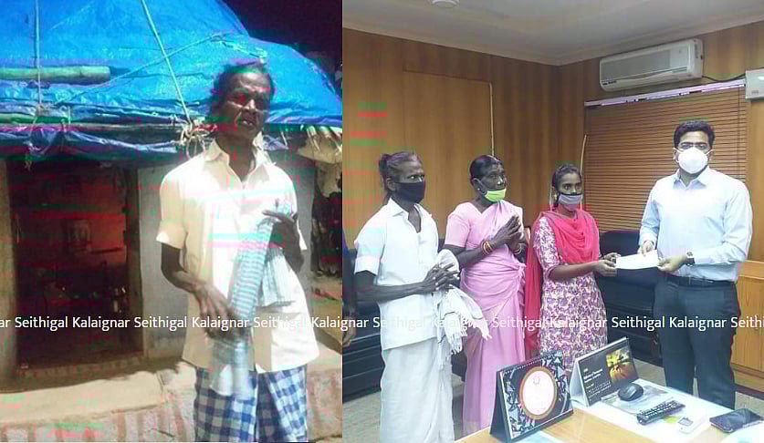  சிதிலமடைந்த வீட்டில் ’பரியேறும் பெருமாள்’ நடிகர் : வீடு கிடைக்க வாய்ப்பு ஏற்படுத்திக் கொடுத்த தமுஎகச