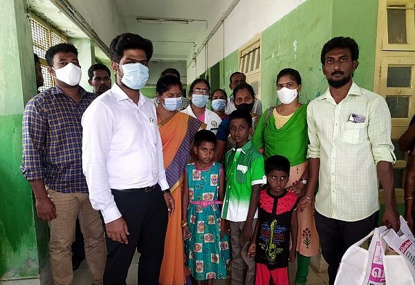 ஊரடங்கால் வேலையிழப்பு; பட்டினி கிடந்து குழந்தைகளை காத்த தாய்: நிற்கதியான பெண்ணுக்கு உதவிய தஞ்சை இளைஞர்கள்