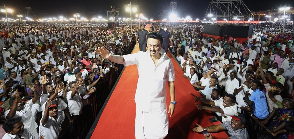 ‘விடியலுக்கான முழக்கம்’ : குலுங்கிய திருச்சி - மக்கள் வெள்ளத்தில் தி.மு.க தலைவர் மு.க.ஸ்டாலின்! (Album)