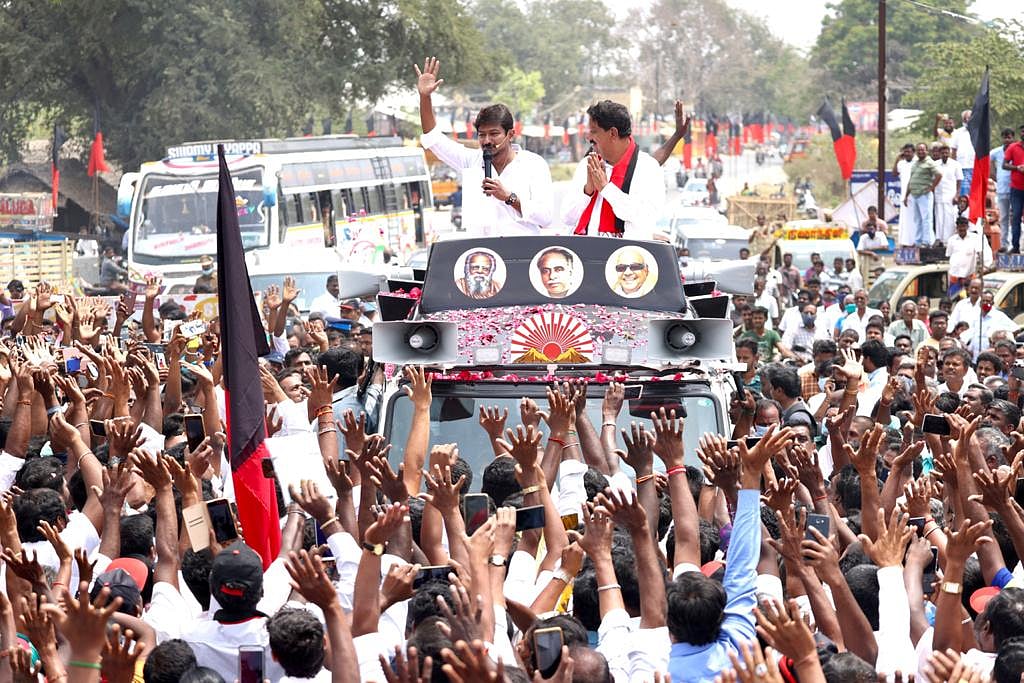 “தமிழகத்தை வென்றெடுப்போம்” : தி.மு.க கூட்டணி வேட்பாளர்களை ஆதரித்து உதயநிதி ஸ்டாலின் தேர்தல் பரப்புரை!
