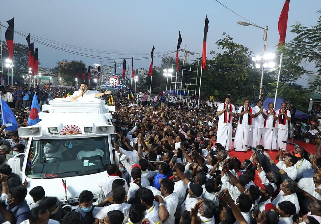 “கொரோனா காலத்திலும் கொள்ளையடித்த ஆட்சியை வீட்டிற்கு அனுப்பவேண்டாமா?” - மு.க.ஸ்டாலின் சூறாவளி பிரச்சாரம்!