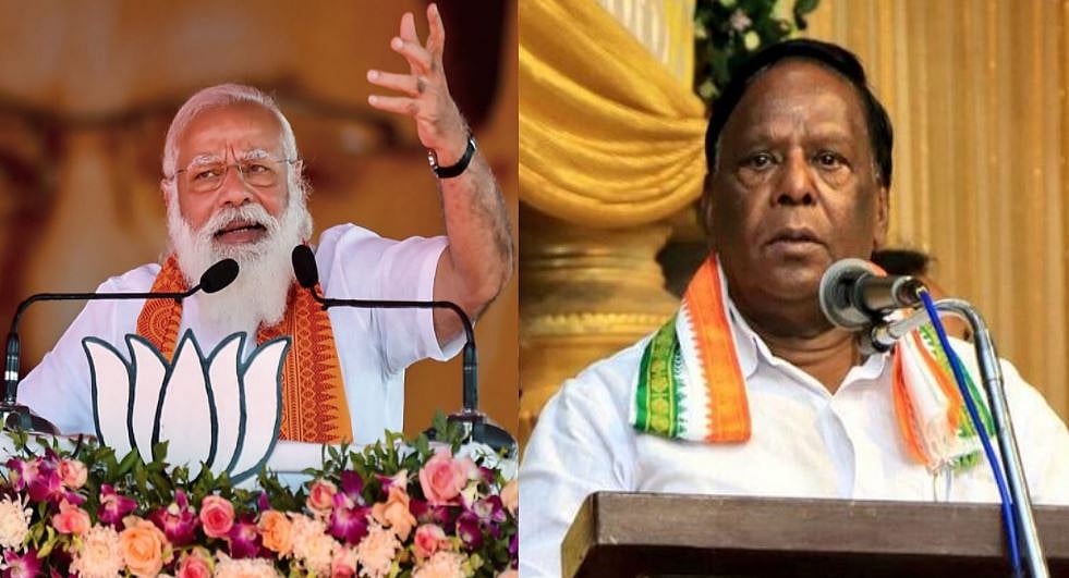 "நான் ஊழல் செய்திருந்தால் ஏன் பா.ஜ.க அரசு விசாரணை நடத்தவில்லை?" - பிரதமர் மோடிக்கு நாராயணசாமி கேள்வி!