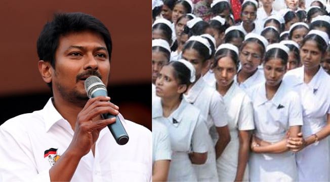 "நர்சிங் படிப்புக்கும் நீட் தேர்வு?- அதிகாரத்திமிரில் செயல்படும் பா.ஜ.க அரசு” : உதயநிதி ஸ்டாலின் கண்டனம்!