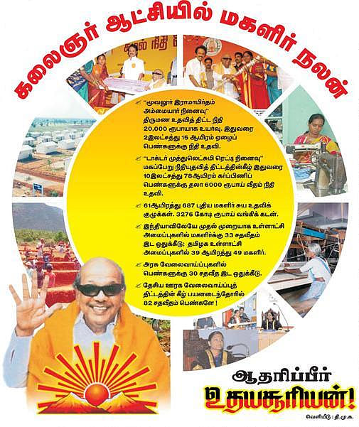 பெண்கள் கல்வி, வேலைவாய்ப்பு உரிமைகள் பெற்று முன்னேற பெரும்பங்காற்றிய கலைஞர் அரசு : மகுடம் சூடிய தி.மு.க-8