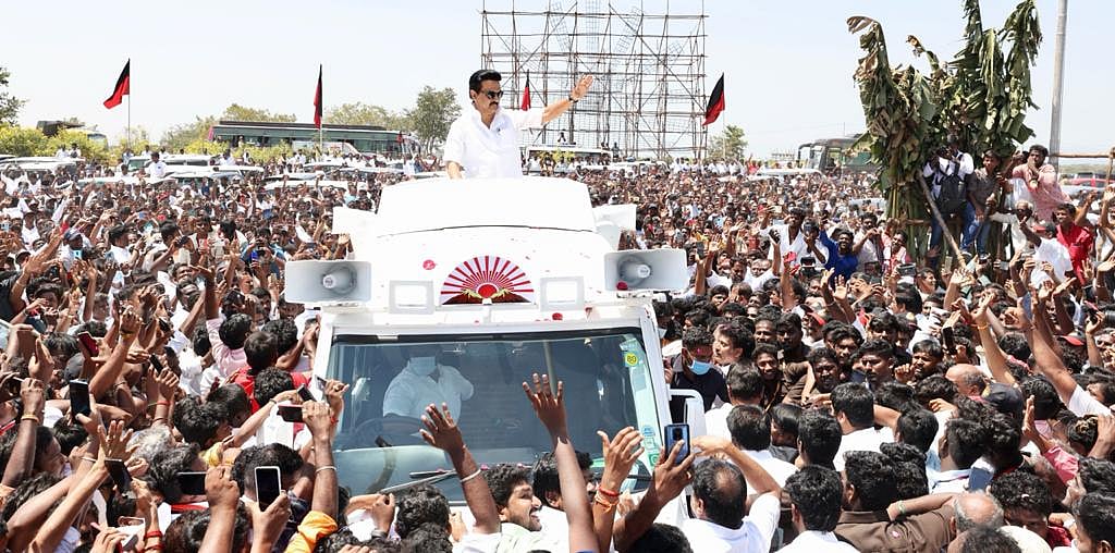 ‘விடியலுக்கான முழக்கம்’ : குலுங்கிய திருச்சி - மக்கள் வெள்ளத்தில் தி.மு.க தலைவர் மு.க.ஸ்டாலின்! (Album)