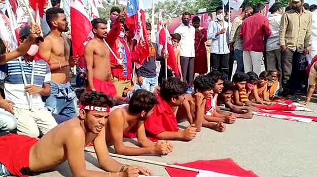 “வேளாண் சட்டங்கள் வேண்டவே வேண்டாம்” : ஜெகன் மோகன் ஆதரவுடன் ஆந்திராவில் முழு அடைப்பு போராட்டம்!