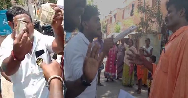 சென்னை கண்ணகி நகரில் பணப்பட்டுவாடா: கையும் களவுமாக பிடித்த திமுகவினர் மீது நாயை ஏவி அதிமுகவினர் அராஜகம்!