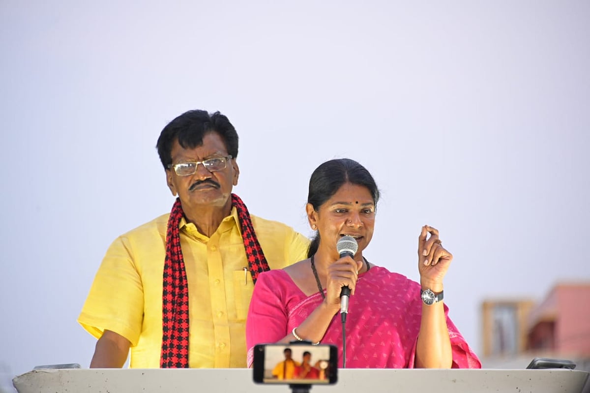 “தி.மு.கவினரை முடிந்தால் தொட்டுப்பார் தம்பி” : ஆட்டுக்கார தம்பி அண்ணாமலைக்கு கனிமொழி எம்.பி சவால்!