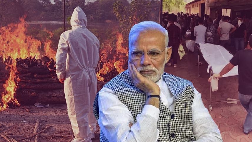 ஓயாமல் எரியும் குஜராத் சுடுகாடுகள்... கொரோனா நோயாளிகளை அடக்கம் செய்ய முடியாமல் திணறும் பா.ஜ.க அரசு!