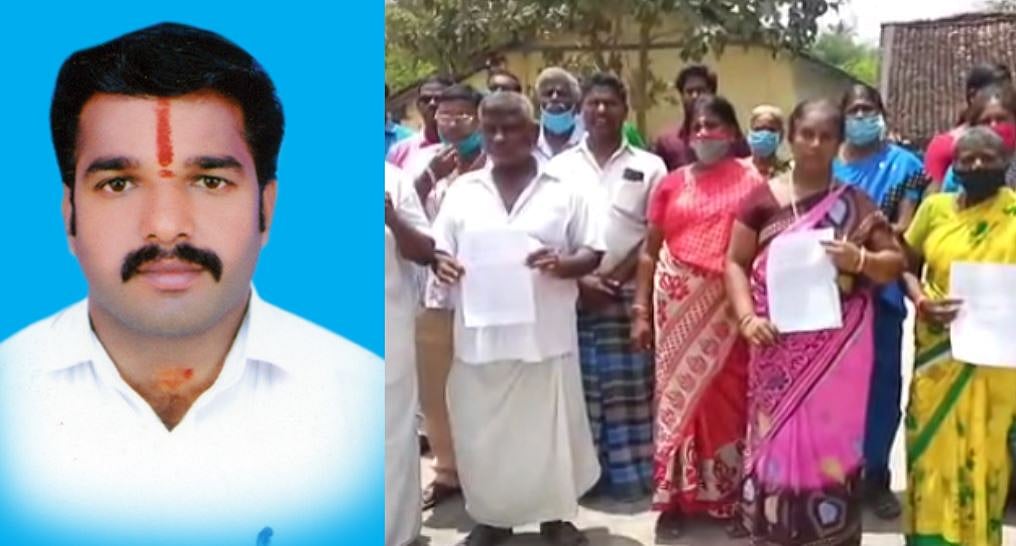 ஏலச்சீட்டு நடத்தி பல கோடி ரூபாயை வாரி சுருட்டிய உத்திரமேரூர் அதிமுக பிரமுகர் - தர்ணாவில் ஈடுபட்ட மக்கள்!