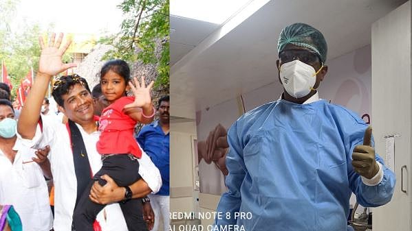 “காணாம போறதுக்கு மத்த கட்சி வேட்பாளரா.. தி.மு.க” - மீண்டும் கொரோனா முன்களப்பணிக்குத் திரும்பிய எழிலன்!