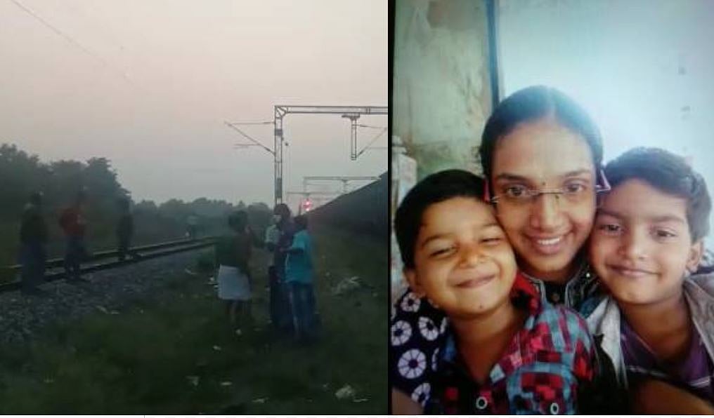 பெற்ற தந்தை, பெற்ற மகன்களை பட்டாசு விபத்தில் பறிகொடுத்த தாய்: ரயில் முன் பாய்ந்து தற்கொலை -வேலூரில் சோகம்