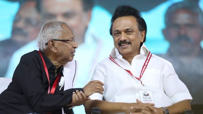 “மக்கள் பணியை தோளில் சுமந்துகொண்டே முதல் அமைச்சர் பதவியேற்க இருக்கிறார் செயல்வீரச் சிங்கம்” : கி.வீரமணி