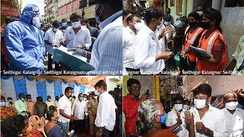 தடுப்பூசி முகாம் திறப்பு.. தொகுதி மக்களுக்கு நிவாரணம்.. களத்தில் இறங்கி ஆய்வு: உதயநிதி ஸ்டாலின் அசத்தல்!