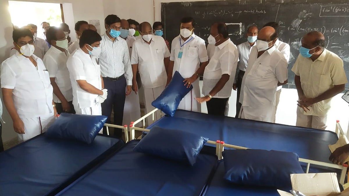 “ஒரு வாரத்திற்குள் கொரோனா பரவல் கட்டுக்குள் வரும்” - ஆய்வு மேற்கொண்ட அமைச்சர் மு.பெ.சாமிநாதன் தகவல்!
