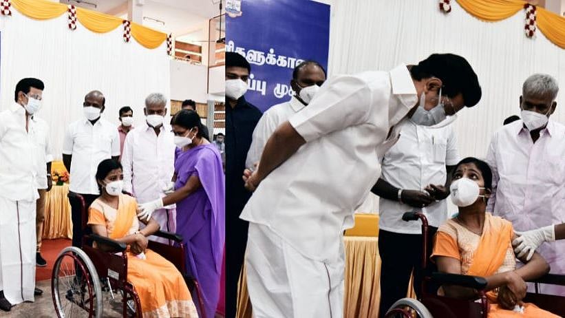சென்னையில் மாற்றுத்திறனாளிகளுக்கு சிறப்பு தடுப்பூசி முகாம்: முதலமைச்சர் மு.க.ஸ்டாலின் திறந்து வைத்தார்!