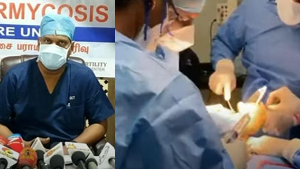 கருப்பு பூஞ்சை தொற்றால் பாதிக்கப்பட்டவருக்கு அறுவை சிகிச்சை செய்த தி.மு.க எம்.பி!