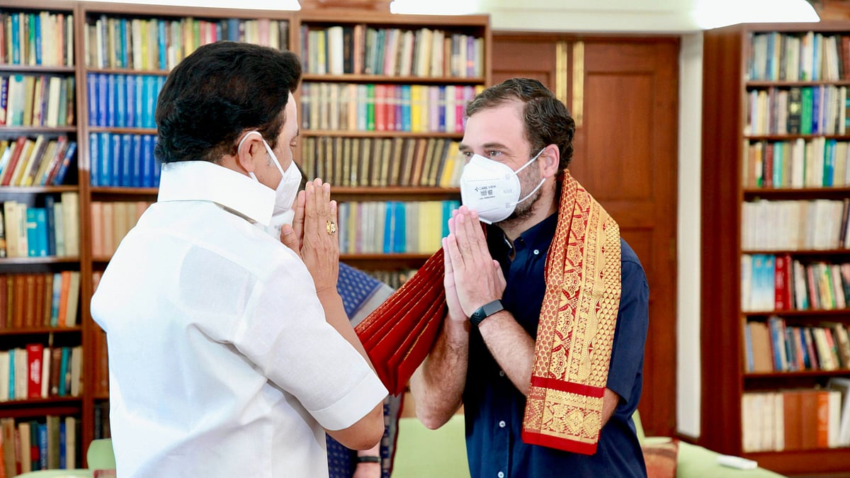 “வலுவான - வளமான தமிழ்நாட்டை உருவாக்க தி.மு.கழகத்துடன் இணைந்து செயல்படுவோம்” : ராகுல்காந்தி உறுதி !