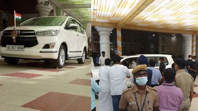 டயரில் எலுமிச்சை பழம் இருந்த கார் யாருடையது? சங்கிகளுக்கும், டயர் கட்சிக்கும் அம்பலப்படுத்திய செய்தியாளர்